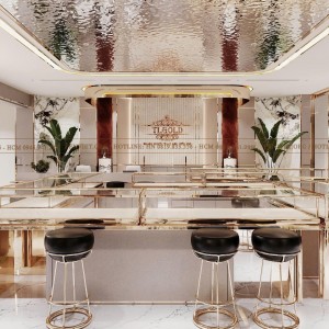 Thiết Kế Tiệm Vàng TL GOLD 104m² – Không Gian Hiện Đại Sang Trọng Khẳng Định Đẳng Cấp Thương Hiệu