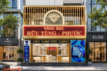 Dự án thiết kế tiệm vàng Hữu Tùng - Phước tại Hà Tĩnh