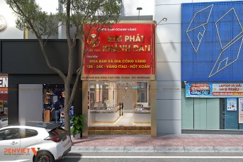 Thiết Kế Tiệm Vàng Kim Phát Khánh Đan Tân Bình – Hiện Đại, Sang Trọng Và Tối Ưu Chi Phí