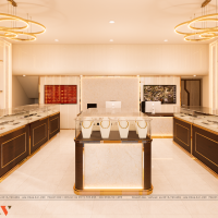 Thiết kế tiệm vàng 56m² tại Yên Thành – Nghệ An
