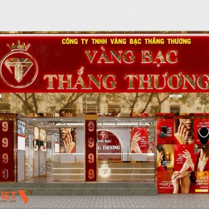 Thiết Kế Tiệm Vàng Thắng Thương 30m² Hiện Đại, Sang Trọng Tại Nghệ An